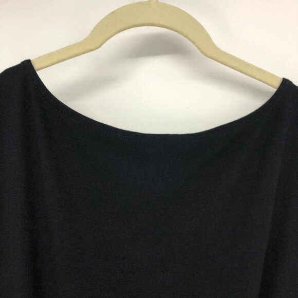 Eileen Fisher Perfect solid Little Black dress sleevless mid thigh length xs - Picture 14 of 15